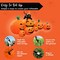 Joiedomi; 7 FT Long Halloween Inflatables Pumpkin, 7 Pumpkins Decoration with Witch's Cat with Build-in LEDs Blow Up Inflatables for Halloween Party Outdoor, Yard, Garden, Lawn Decorations; Category:Pumpkin Decor; Image:4